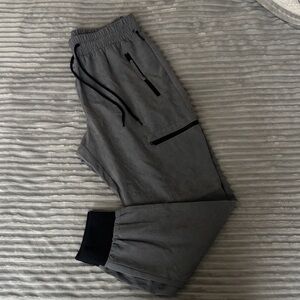 NEVER WORN New York & Company Gray Track Joggers with Zip Pockets